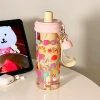 Tritan girls' water cup Dopamine High appearance level Portable straw cup for making tea, new student gift plastic cup Application Scenario
